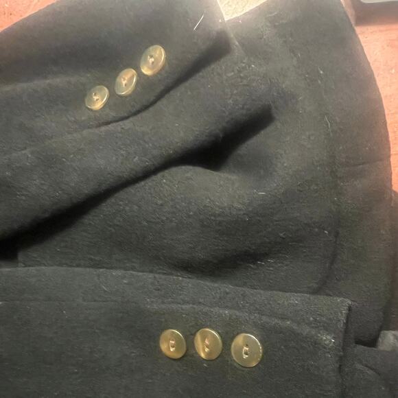 Vintage Saks Fifth Avenue Women's Sz 12 Blazer Black Feels like Wool Old Money - Picture 15 of 16